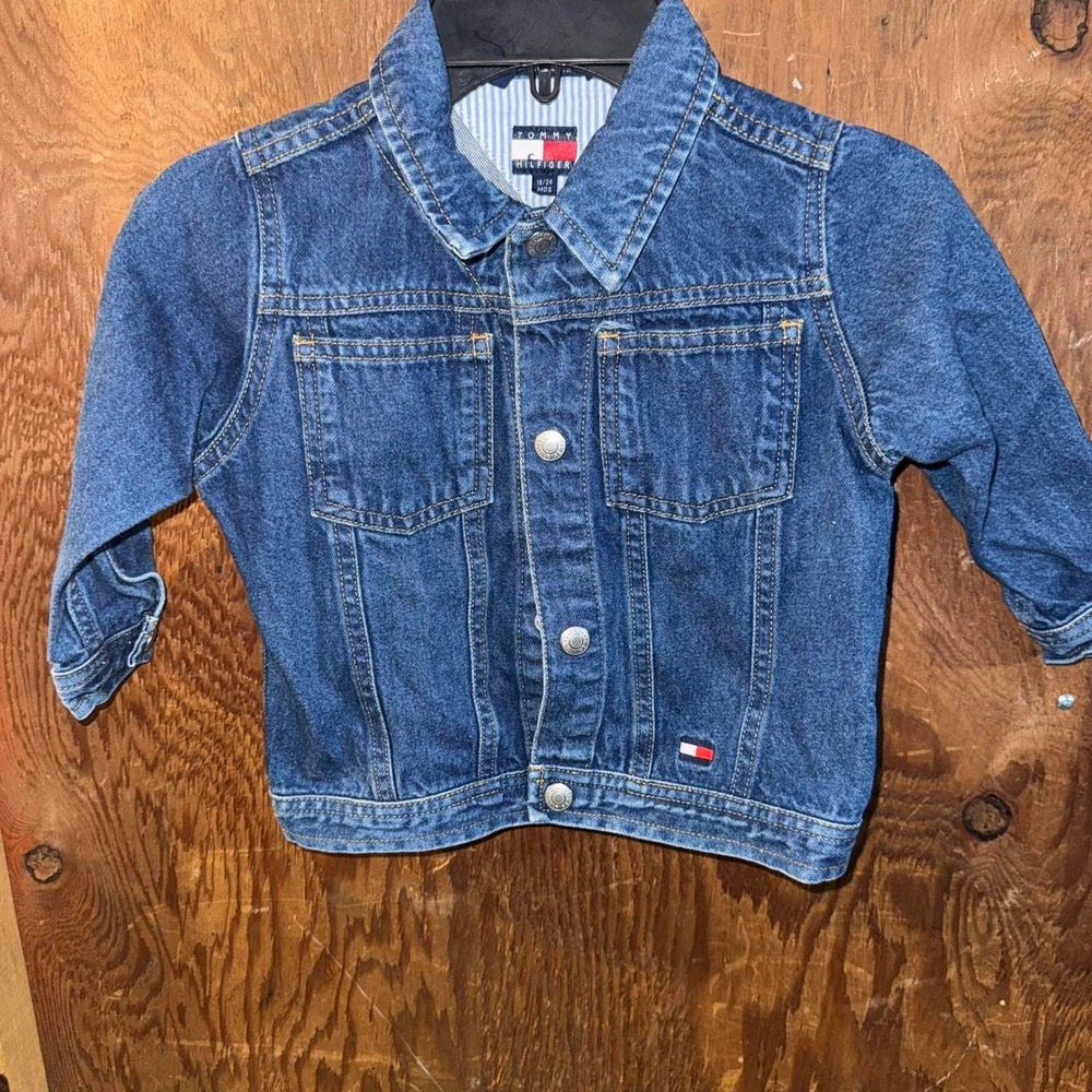 Tommy Hilfiger denim jacket kid core VGT KIDS JEAN JACKET SIZE 2t'
